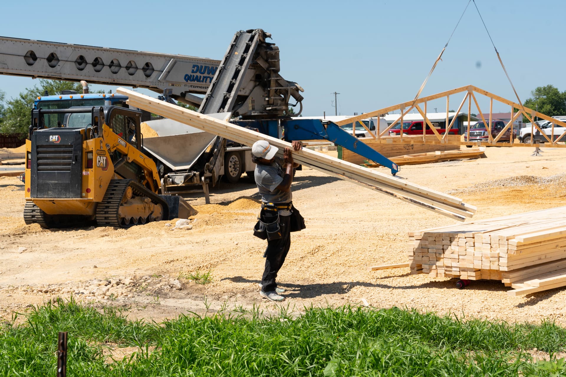Construction progress at Divine Premium Flex Spaces in Eldridge, Iowa